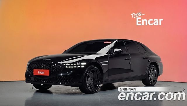 Genesis G90 Gasoline 3.5 Turbo e-S/C AWD Black — пробег 21 406 км — фото 1 из 5