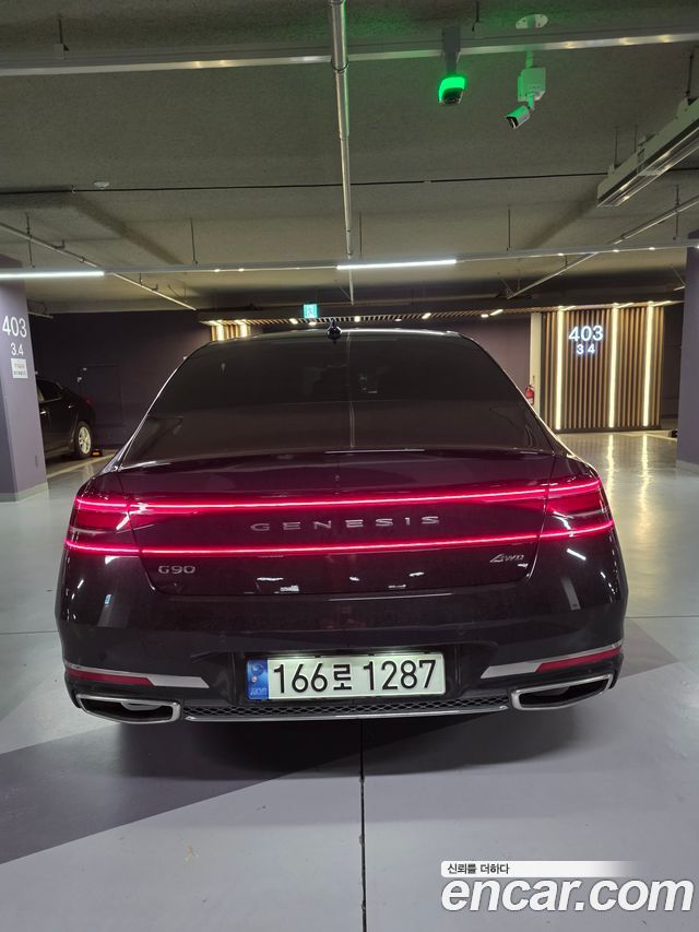 Genesis G90 Gasoline 3.5 Turbo AWD Black — пробег 65 000 км — фото 3 из 5